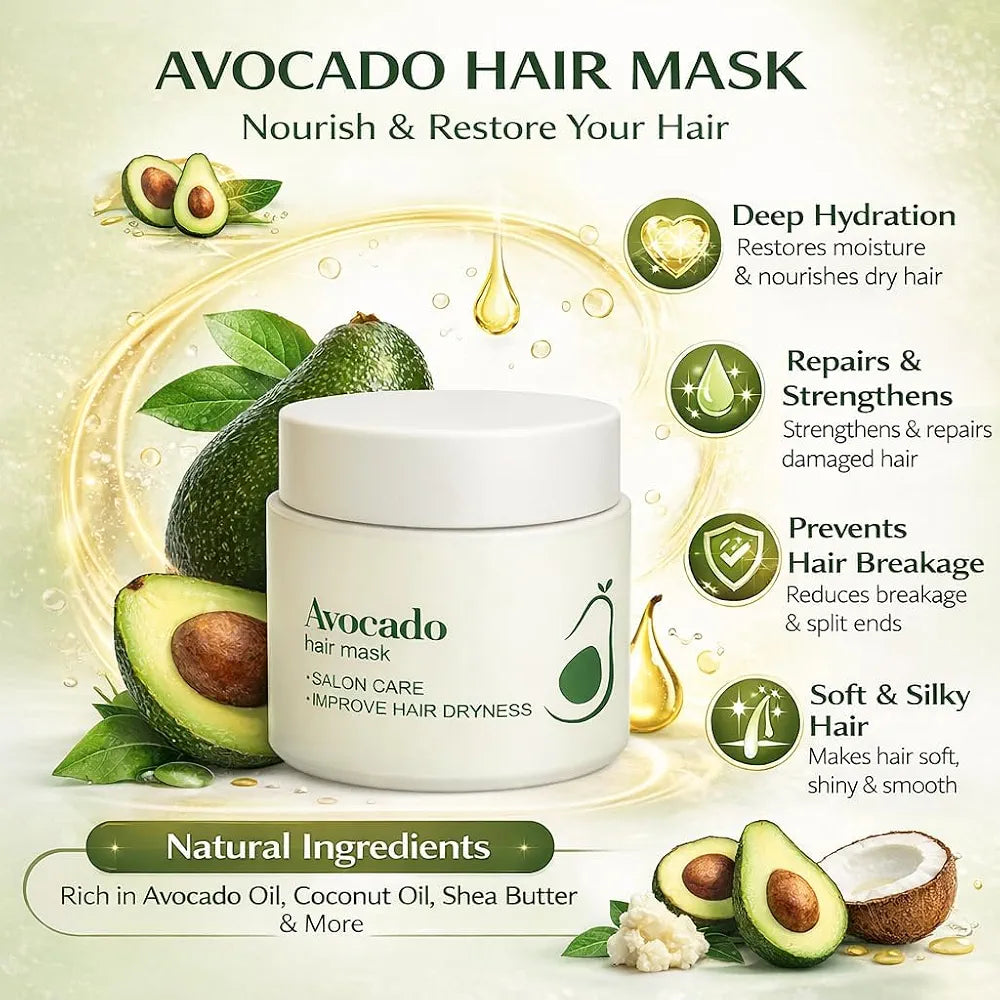 Avocado Hair Mask (Pack of 2)