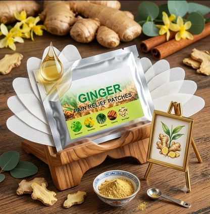 Ginger Pain Relief Patches 10pcs (Pack of 1)
